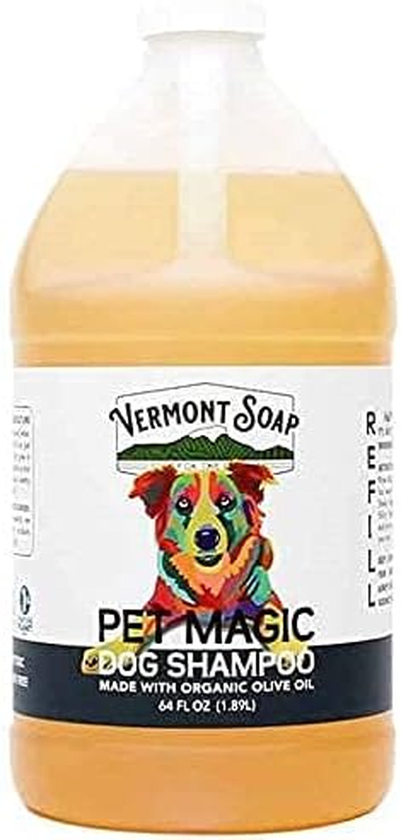 Organics Pet Shampoo - Infused with Organic & Natural Olive Oil, Coconut & Aloe Vera Dog Shampoo for Sensitive Skin - USDA Certified Grooming Pet Shampoo - Original Citrus (64Oz)